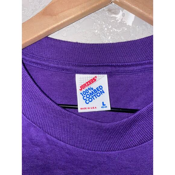 Vintage Eureka Springs Shirt Teddy Bear AR Purple Graphic Tee VTG 1990s 90s L - Picture 7 of 12